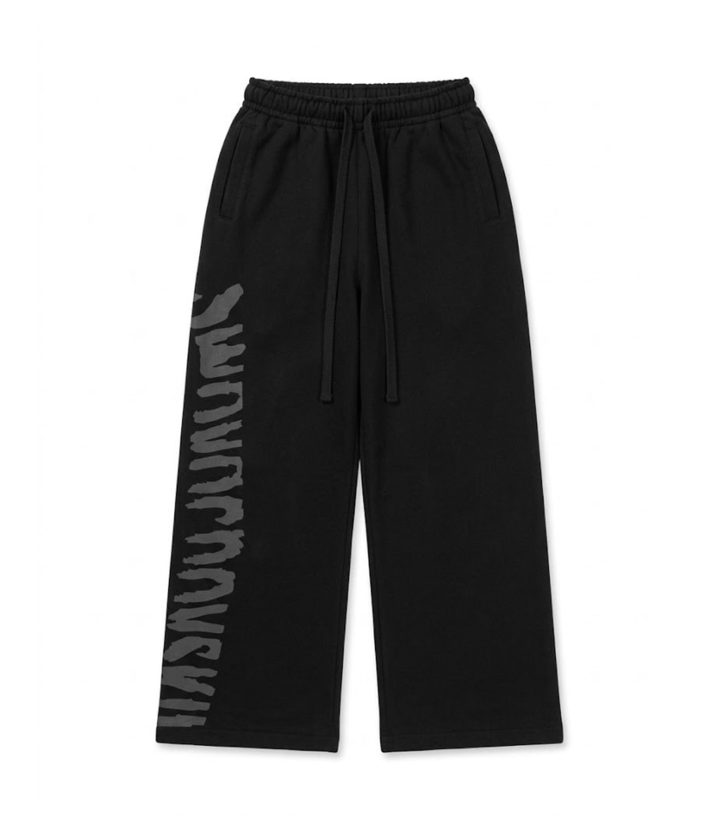 BAGGY PANTS WITH BLACK REFLECTIVE LOGO