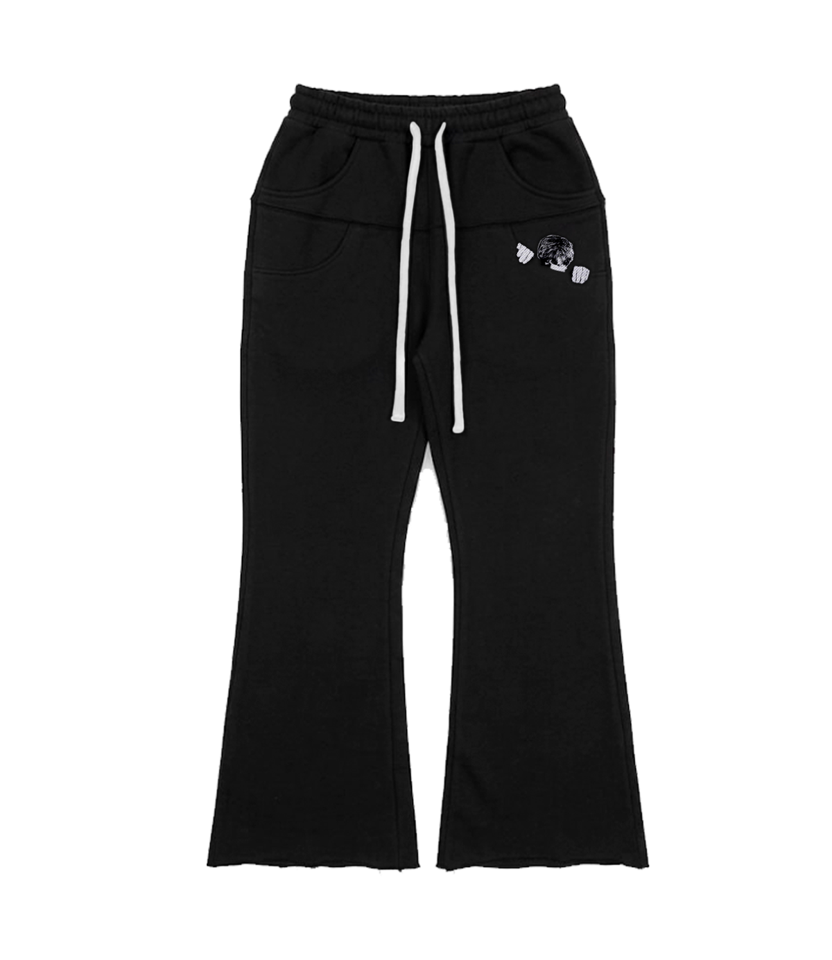 FLARED PANTS WHITE LACE