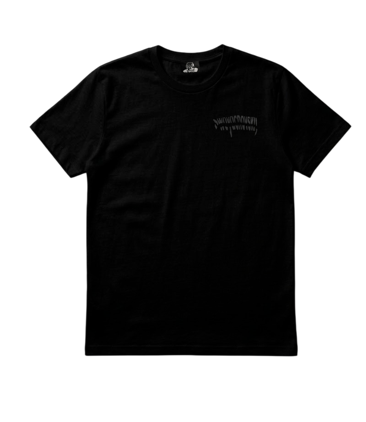 SLIM T-SHIRT WITH BLACK REFLECTIVE LOGO