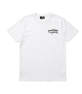 WHITE SLIM T-SHIRT WITH BLACK REFLECTIVE LOGO