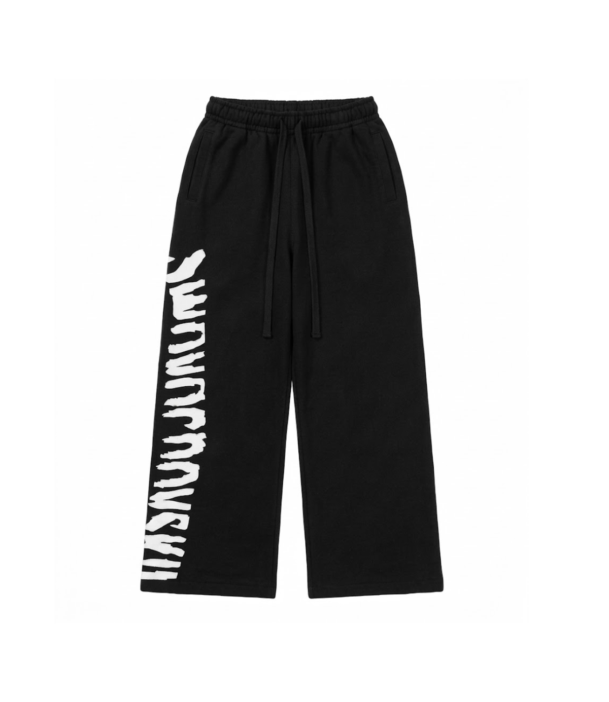 BAGGY PANTS WITH WHITE REFLECTIVE LOGO